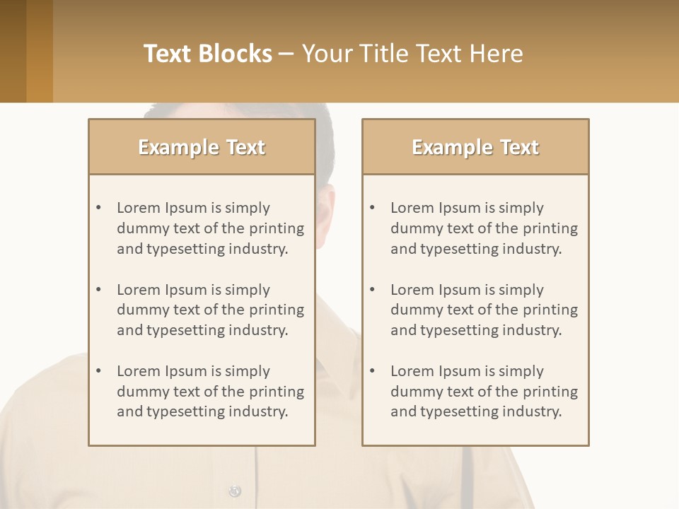 Standing Peaceful Woman PowerPoint Template