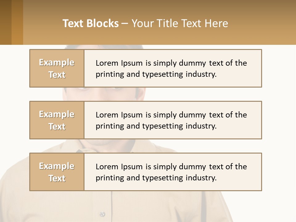 Standing Peaceful Woman PowerPoint Template