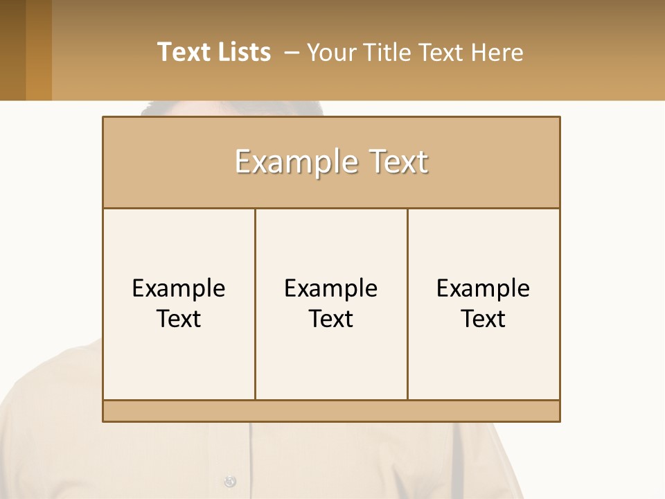 Standing Peaceful Woman PowerPoint Template