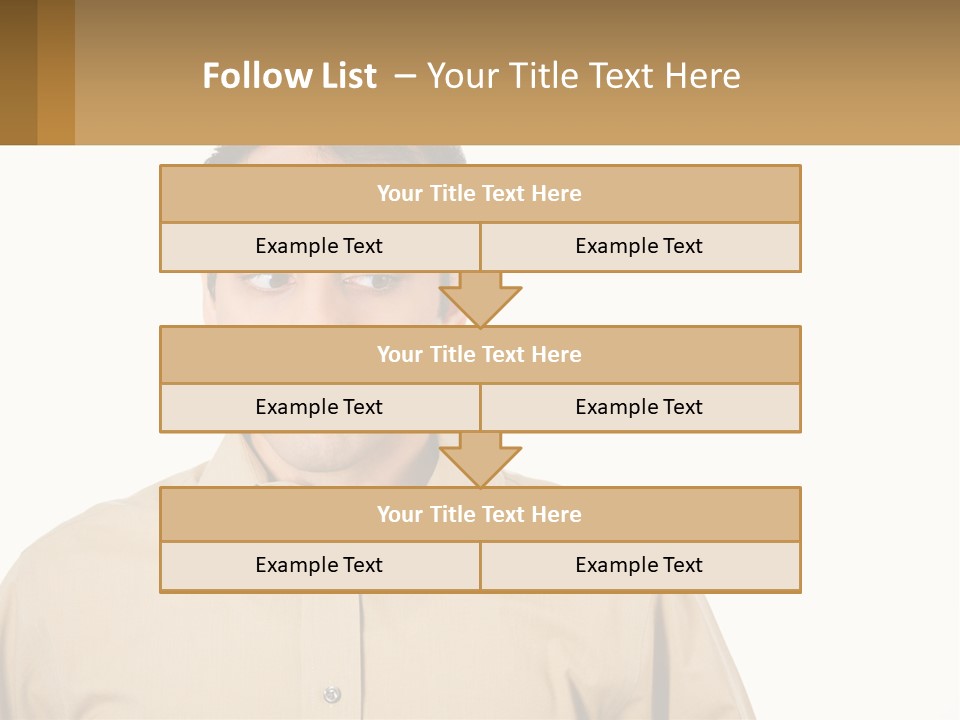 Standing Peaceful Woman PowerPoint Template