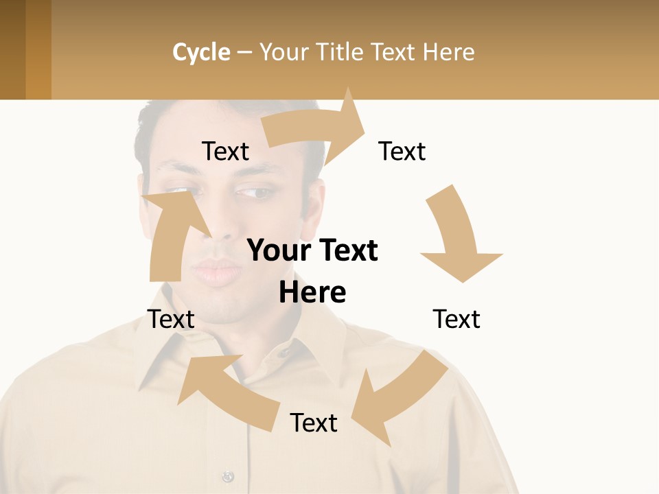 Standing Peaceful Woman PowerPoint Template