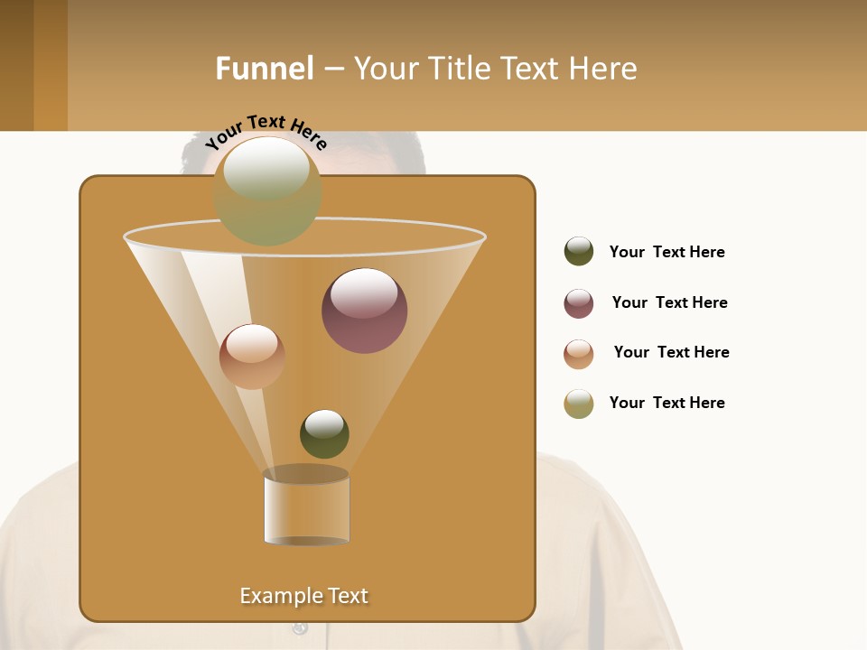 Standing Peaceful Woman PowerPoint Template