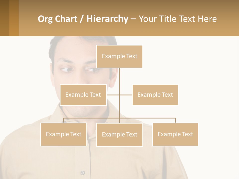 Standing Peaceful Woman PowerPoint Template