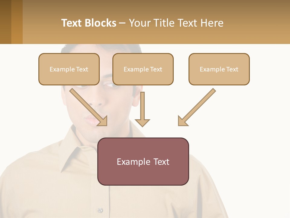 Standing Peaceful Woman PowerPoint Template