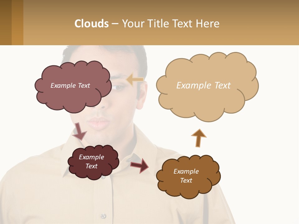 Standing Peaceful Woman PowerPoint Template
