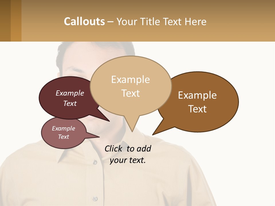 Standing Peaceful Woman PowerPoint Template