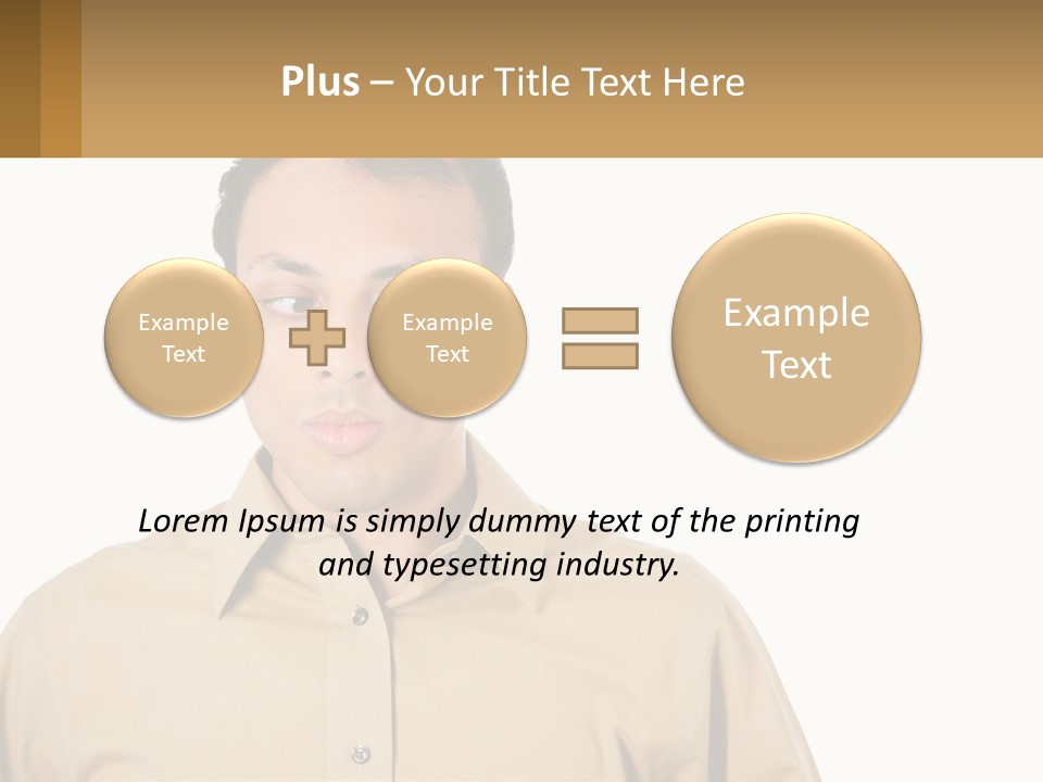 Standing Peaceful Woman PowerPoint Template
