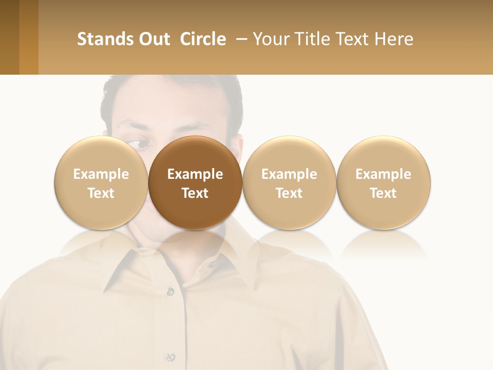 Standing Peaceful Woman PowerPoint Template