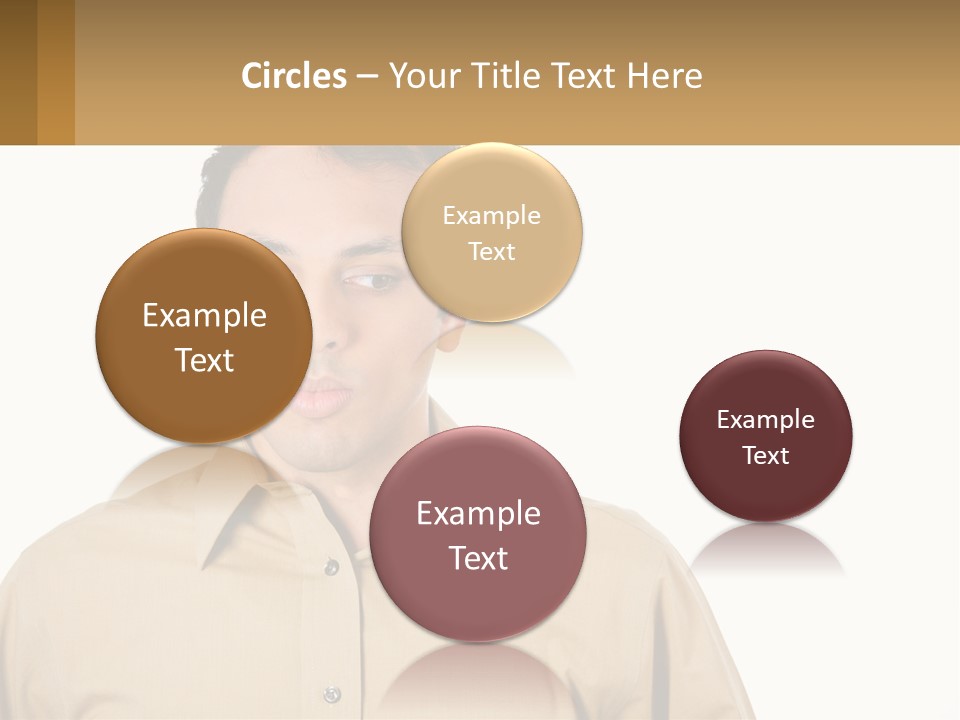 Standing Peaceful Woman PowerPoint Template