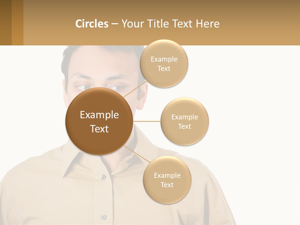 Standing Peaceful Woman PowerPoint Template