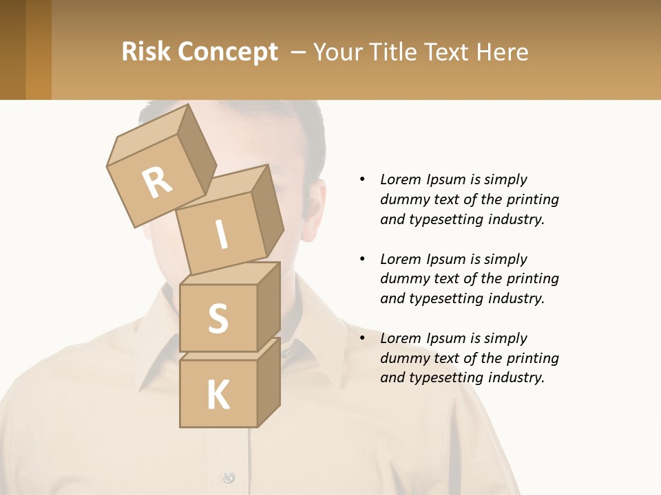 Standing Peaceful Woman PowerPoint Template