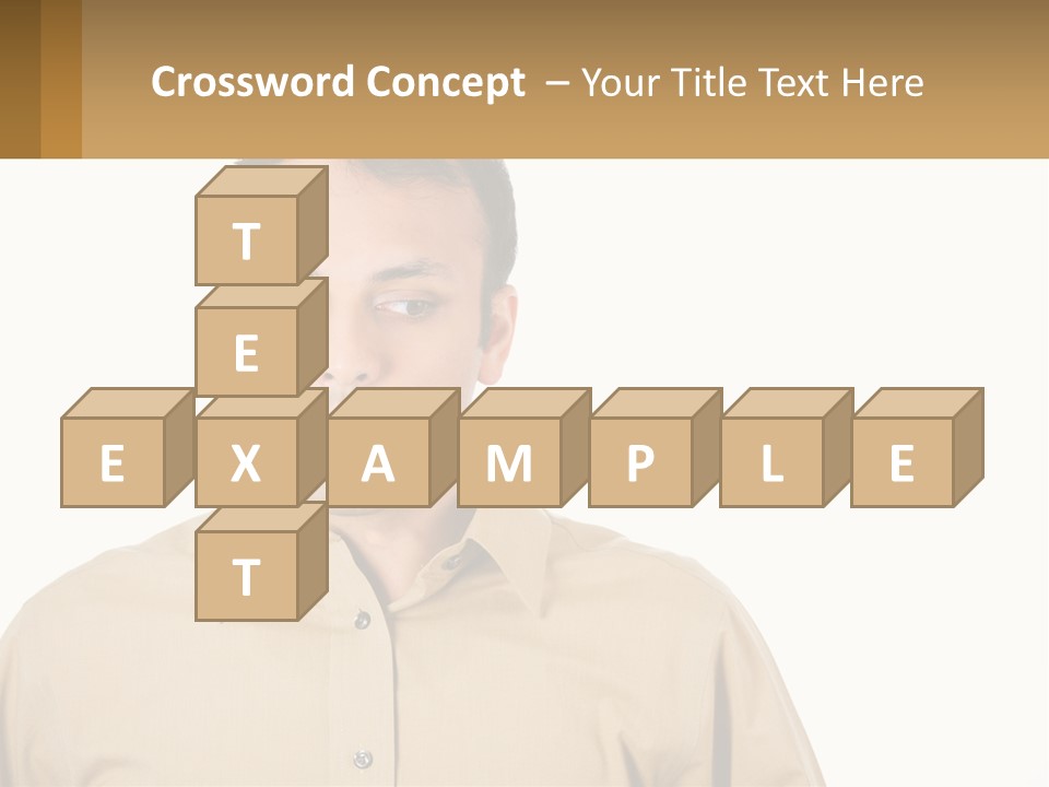 Standing Peaceful Woman PowerPoint Template