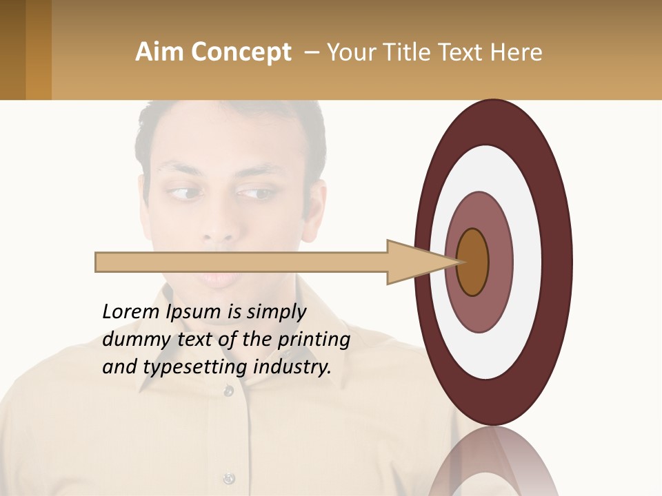 Standing Peaceful Woman PowerPoint Template