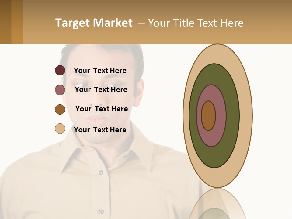 Standing Peaceful Woman PowerPoint Template