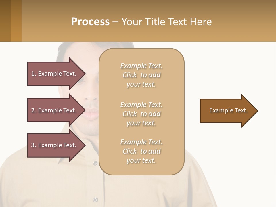 Standing Peaceful Woman PowerPoint Template