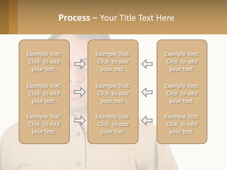 Standing Peaceful Woman PowerPoint Template