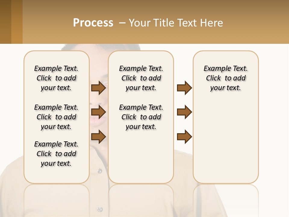 Standing Peaceful Woman PowerPoint Template