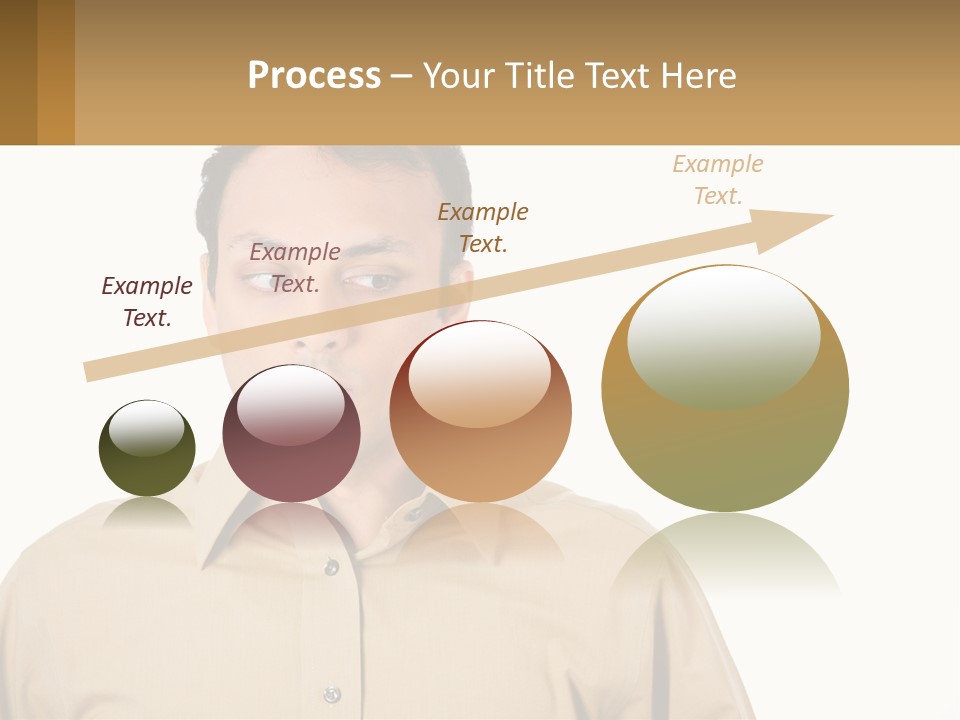 Standing Peaceful Woman PowerPoint Template