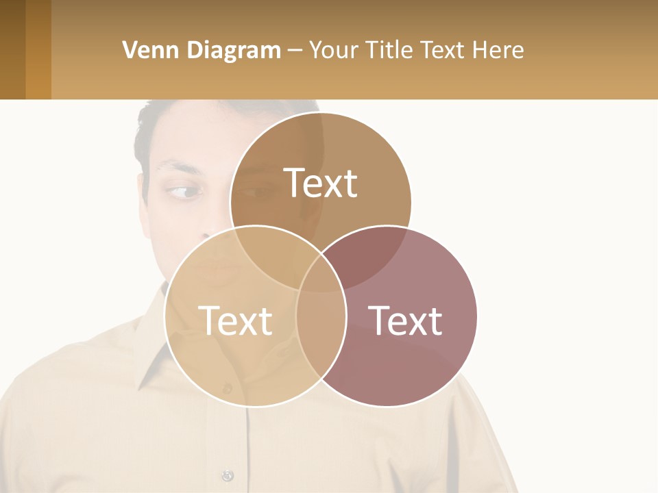 Standing Peaceful Woman PowerPoint Template