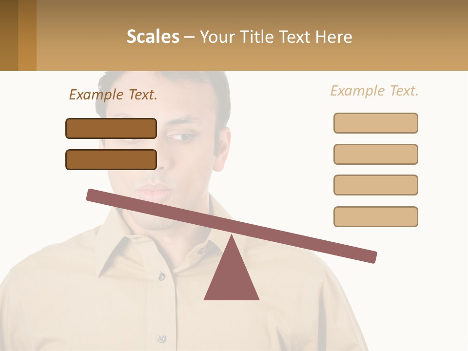 Standing Peaceful Woman PowerPoint Template