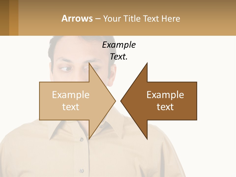 Standing Peaceful Woman PowerPoint Template