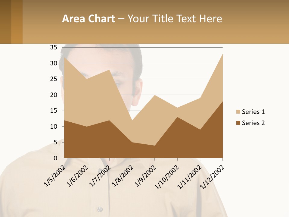 Standing Peaceful Woman PowerPoint Template