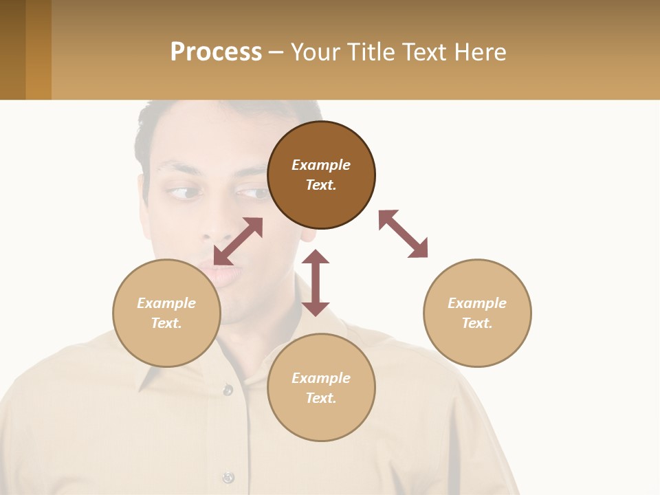 Standing Peaceful Woman PowerPoint Template