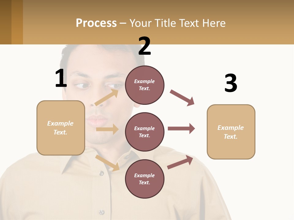 Standing Peaceful Woman PowerPoint Template