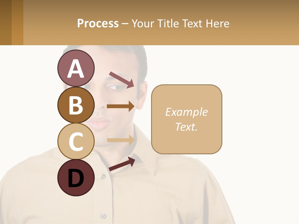 Standing Peaceful Woman PowerPoint Template