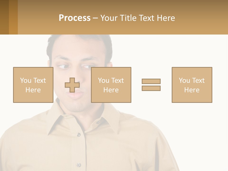 Standing Peaceful Woman PowerPoint Template