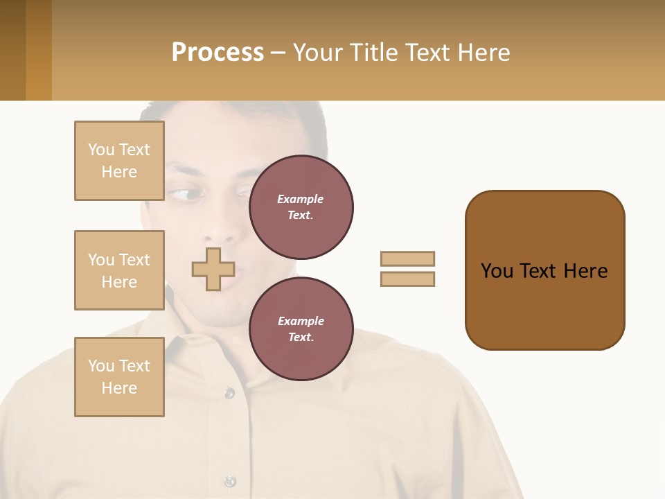 Standing Peaceful Woman PowerPoint Template
