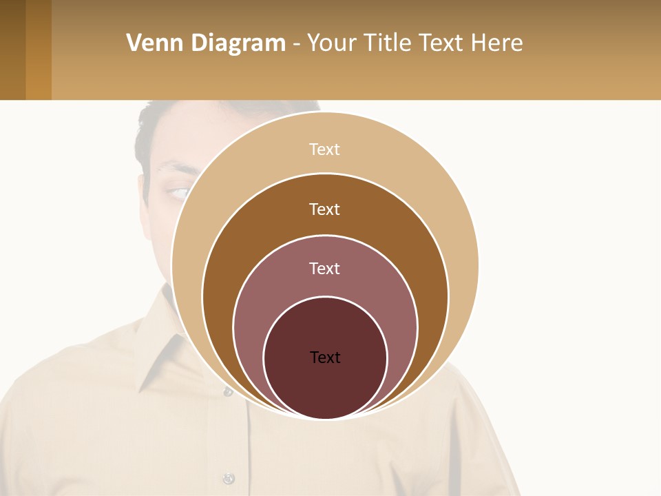 Standing Peaceful Woman PowerPoint Template