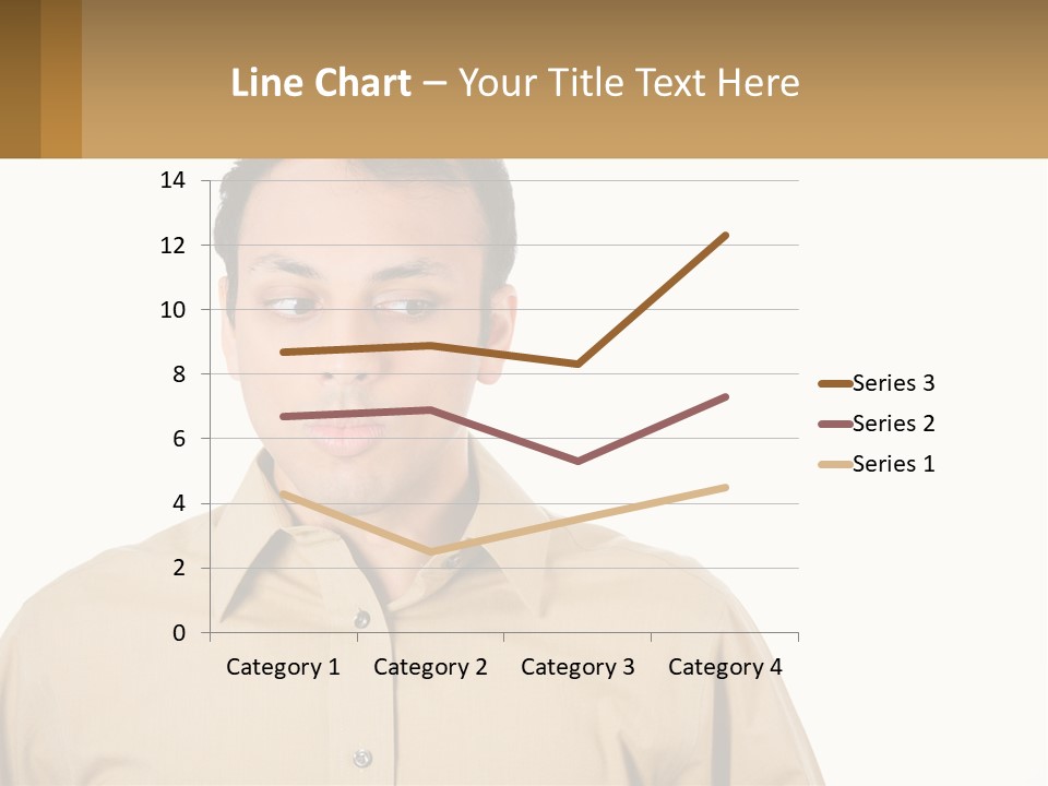 Standing Peaceful Woman PowerPoint Template