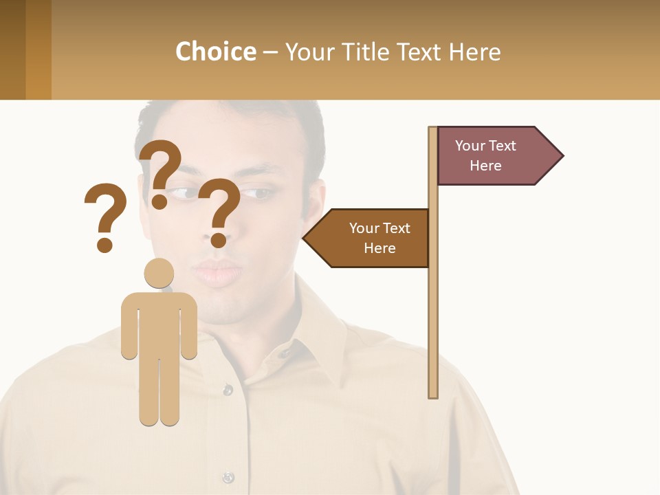 Standing Peaceful Woman PowerPoint Template