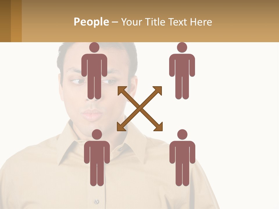 Standing Peaceful Woman PowerPoint Template