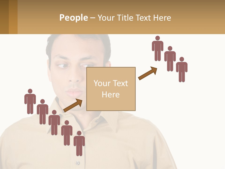 Standing Peaceful Woman PowerPoint Template