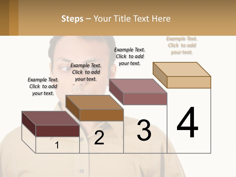 Standing Peaceful Woman PowerPoint Template