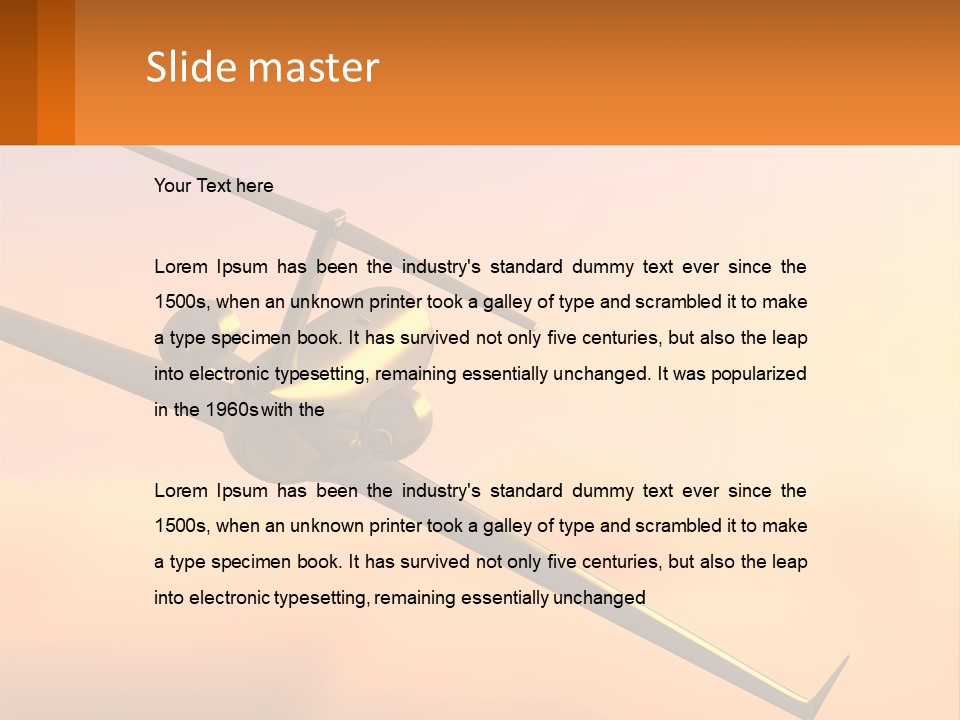 Sunset Ocean Older PowerPoint Template