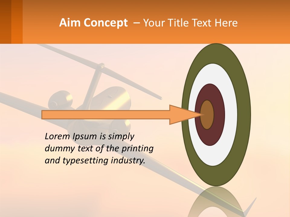 Sunset Ocean Older PowerPoint Template