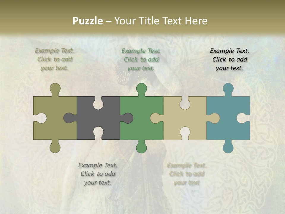 Retired Sand Family PowerPoint Template