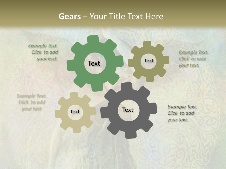 Retired Sand Family PowerPoint Template