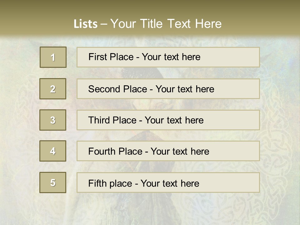Retired Sand Family PowerPoint Template