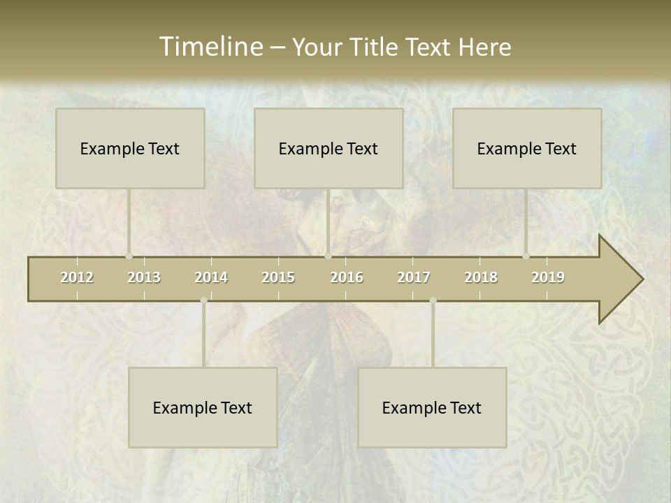 Retired Sand Family PowerPoint Template