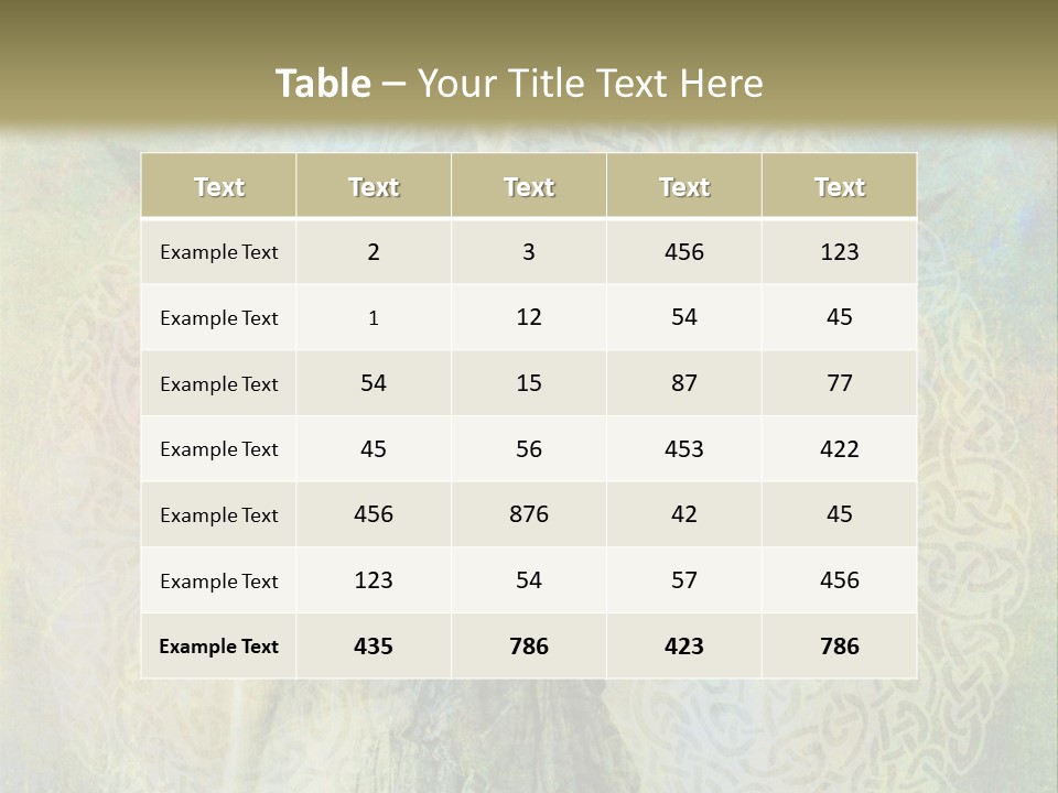 Retired Sand Family PowerPoint Template