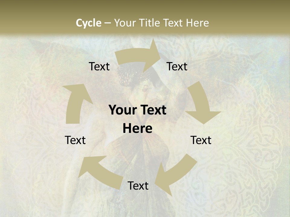 Retired Sand Family PowerPoint Template