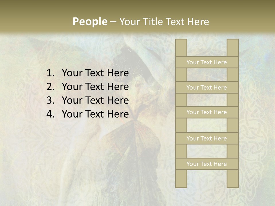 Retired Sand Family PowerPoint Template