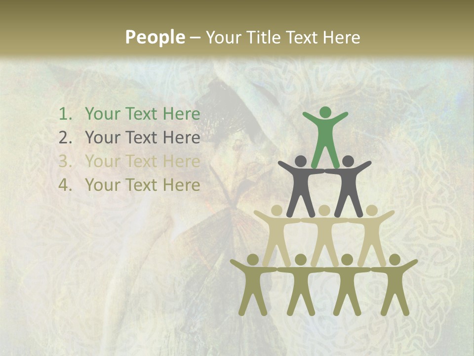 Retired Sand Family PowerPoint Template