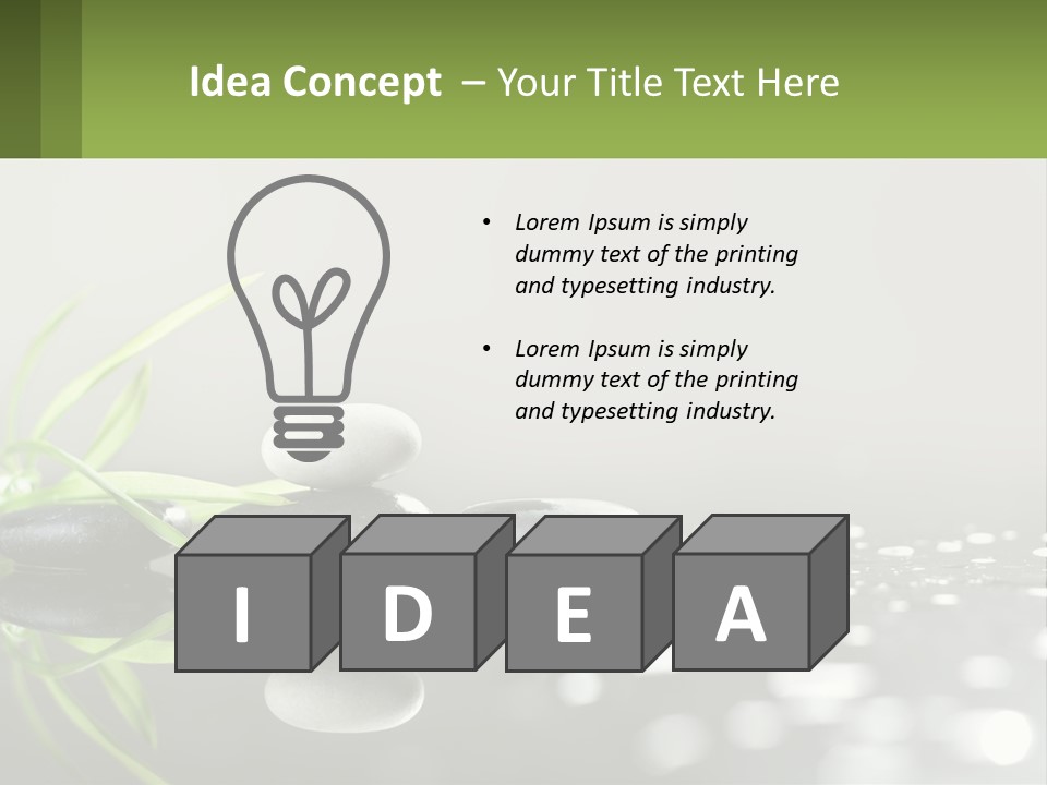 White Coast Sunset PowerPoint Template