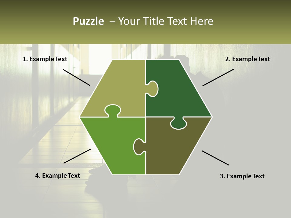 White Elderly Pensioner PowerPoint Template
