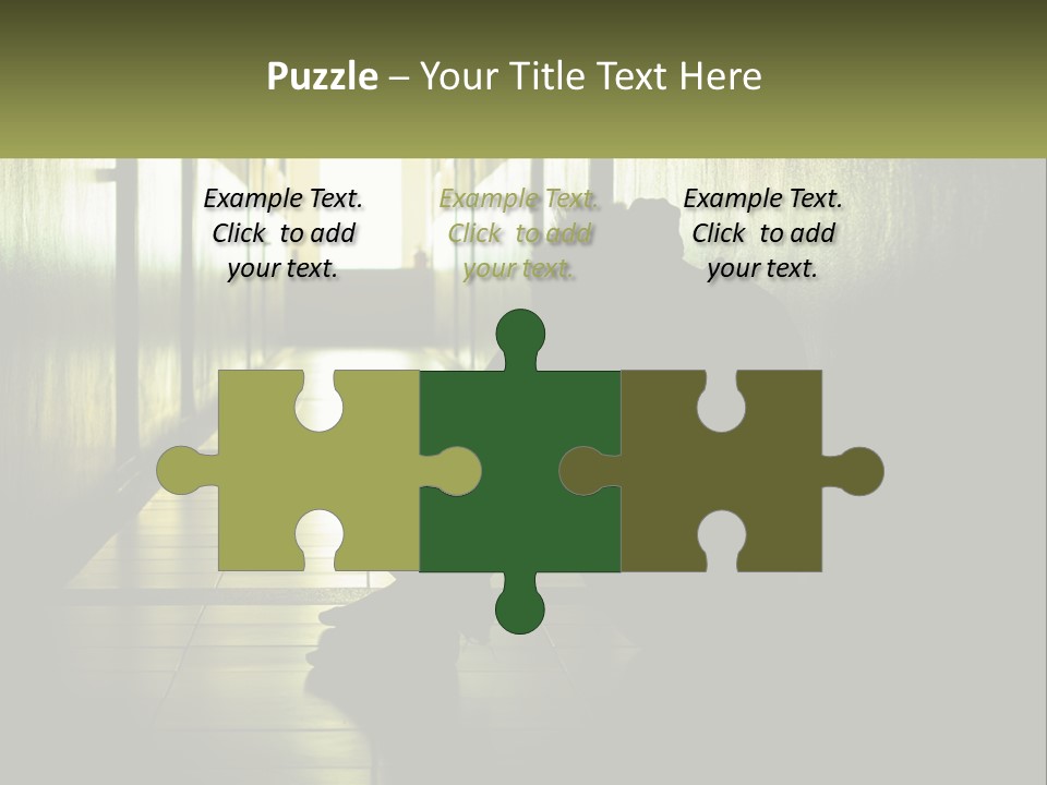 White Elderly Pensioner PowerPoint Template